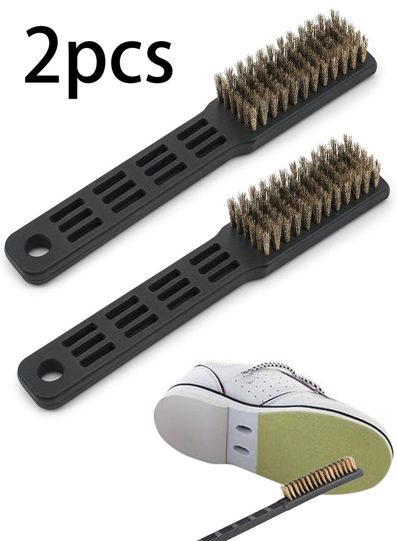 2 Pack Bowling Shoe Brushes Heavy Duty Shoe Scrubber Shoe Cleaning Brushes Multifunctional Shoes Bowling Accessories for Men Women Sports Shoes Outdoor Cleaning - Image 1
